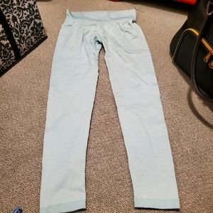 Light blue Ribbed leggings